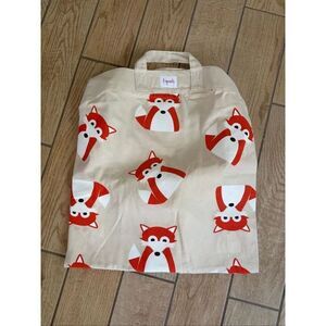3 Sprouts Convertible Toy Storage Bag and Portable Play Mat Fox Pattern